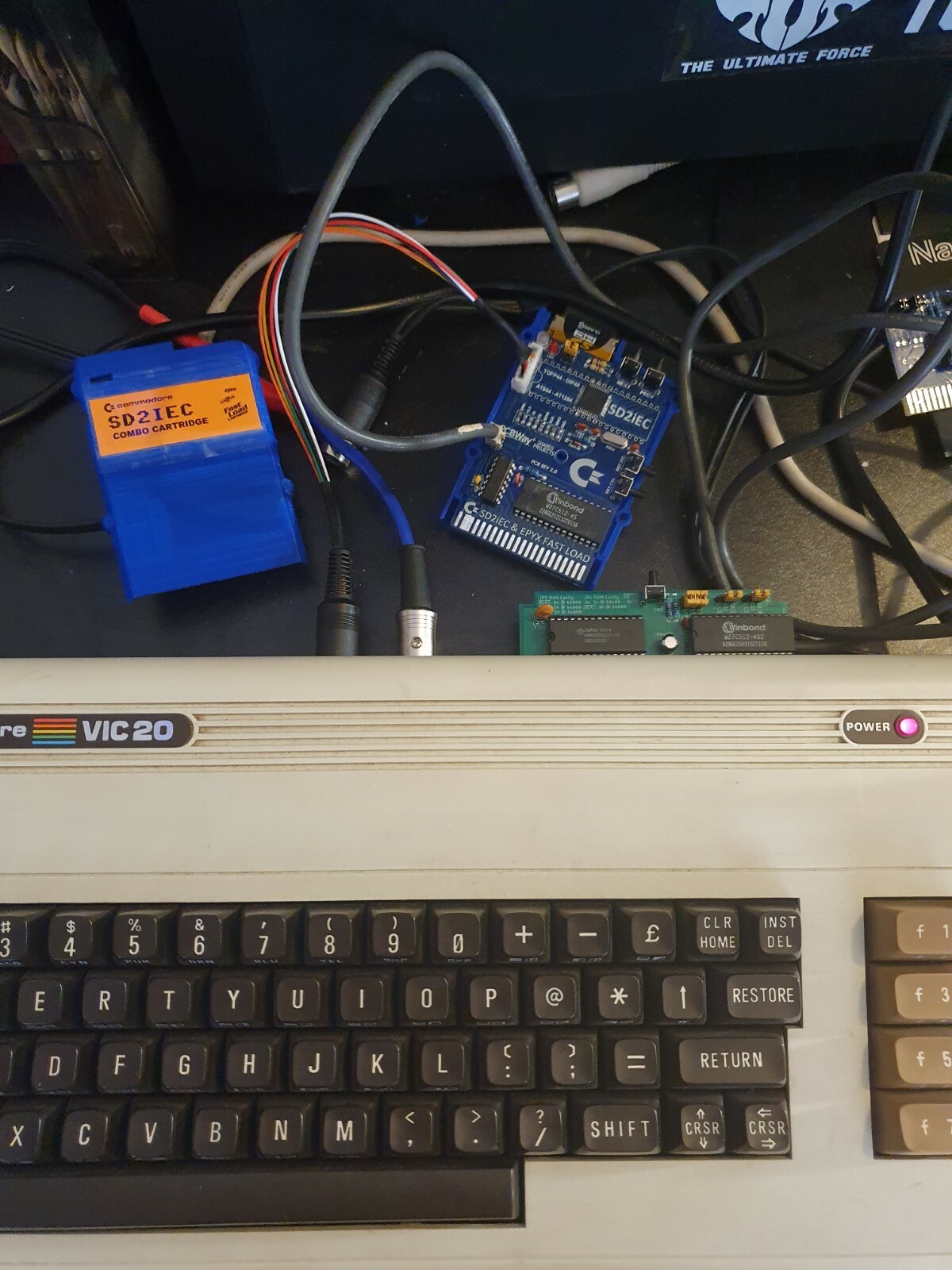 Commodore 64 SD Card Reader (SD2IEC) and Epyx Fastload Cartridge combo  C64