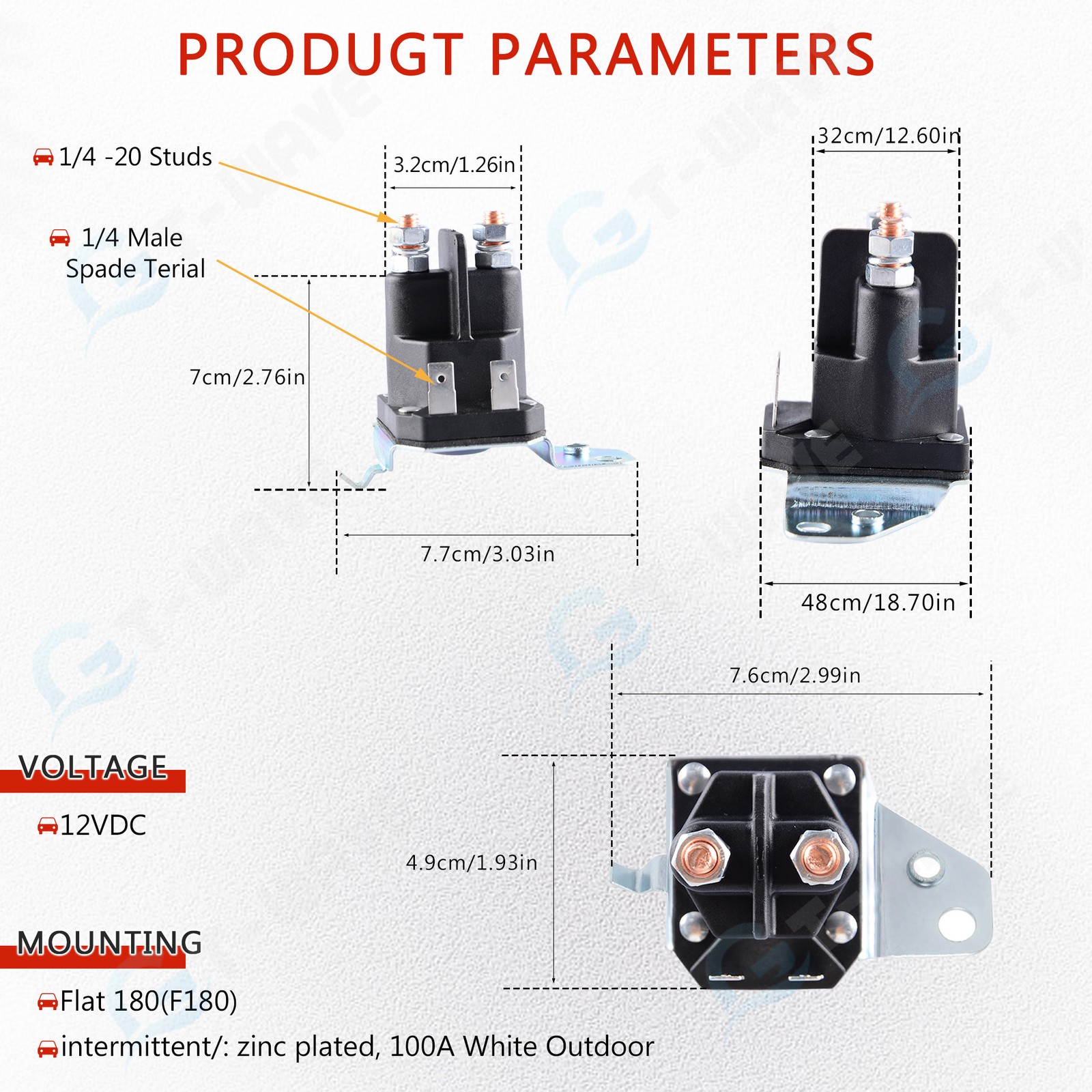 New Replacement Cub Cadet MTD Ignition Switch Module &12v Starter Solenoid Relay