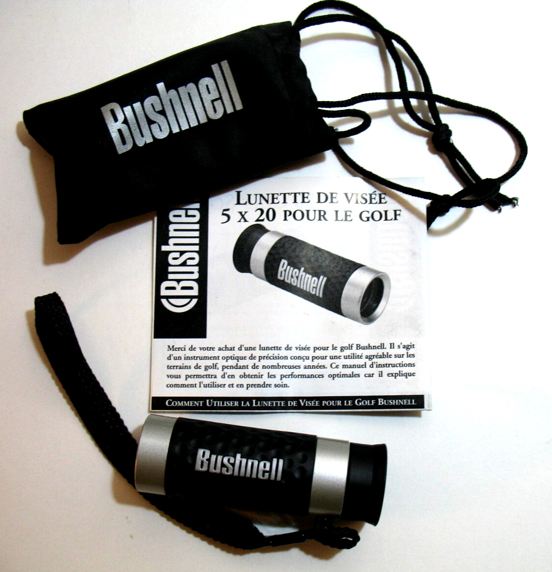 Bushnell Non-Laser Rangefinder Golf Scope Monocular 5x20mm W/Pouch