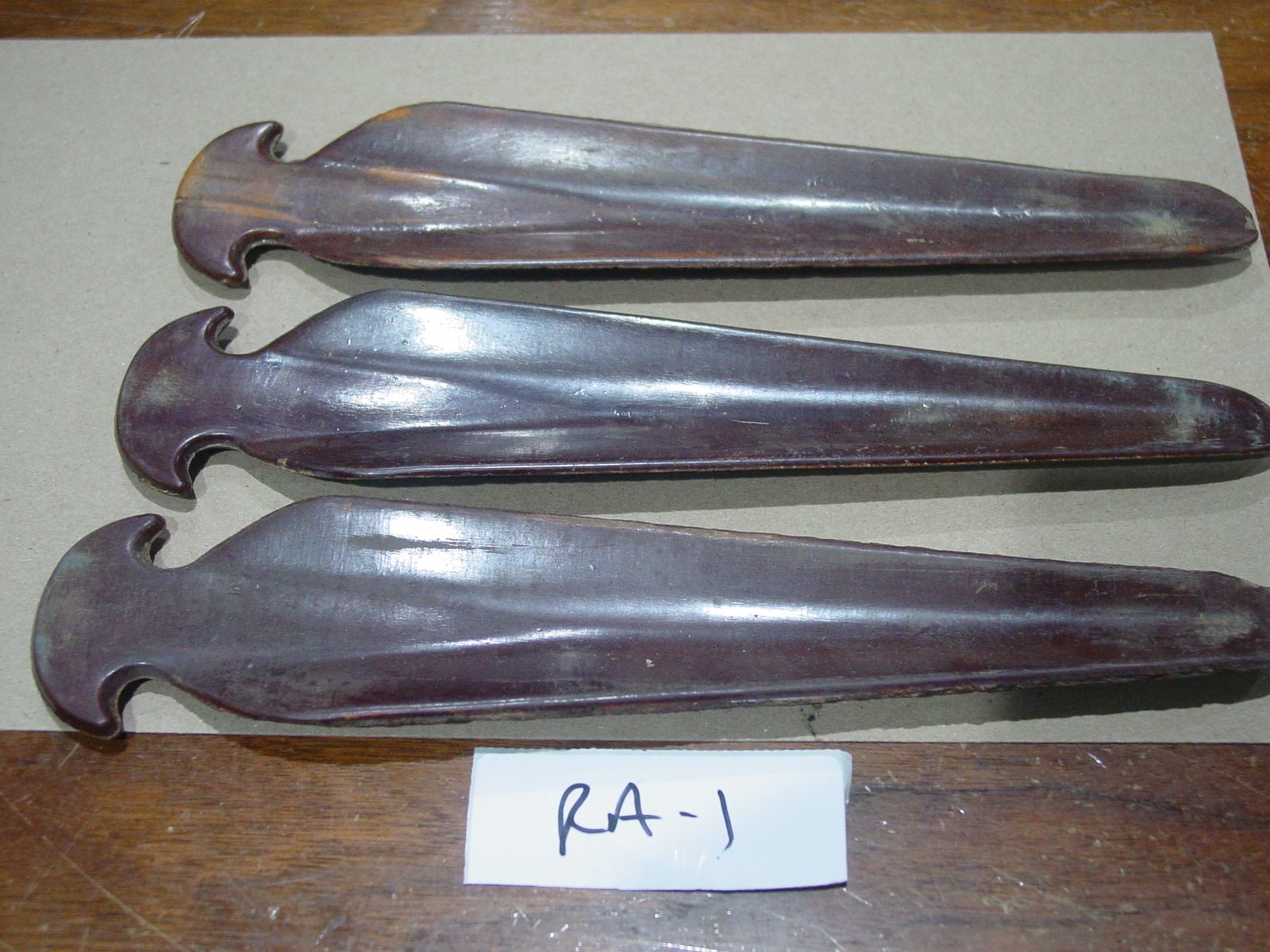 3 Vintage WWII Era BAKELITE STAKES German Pup Tent