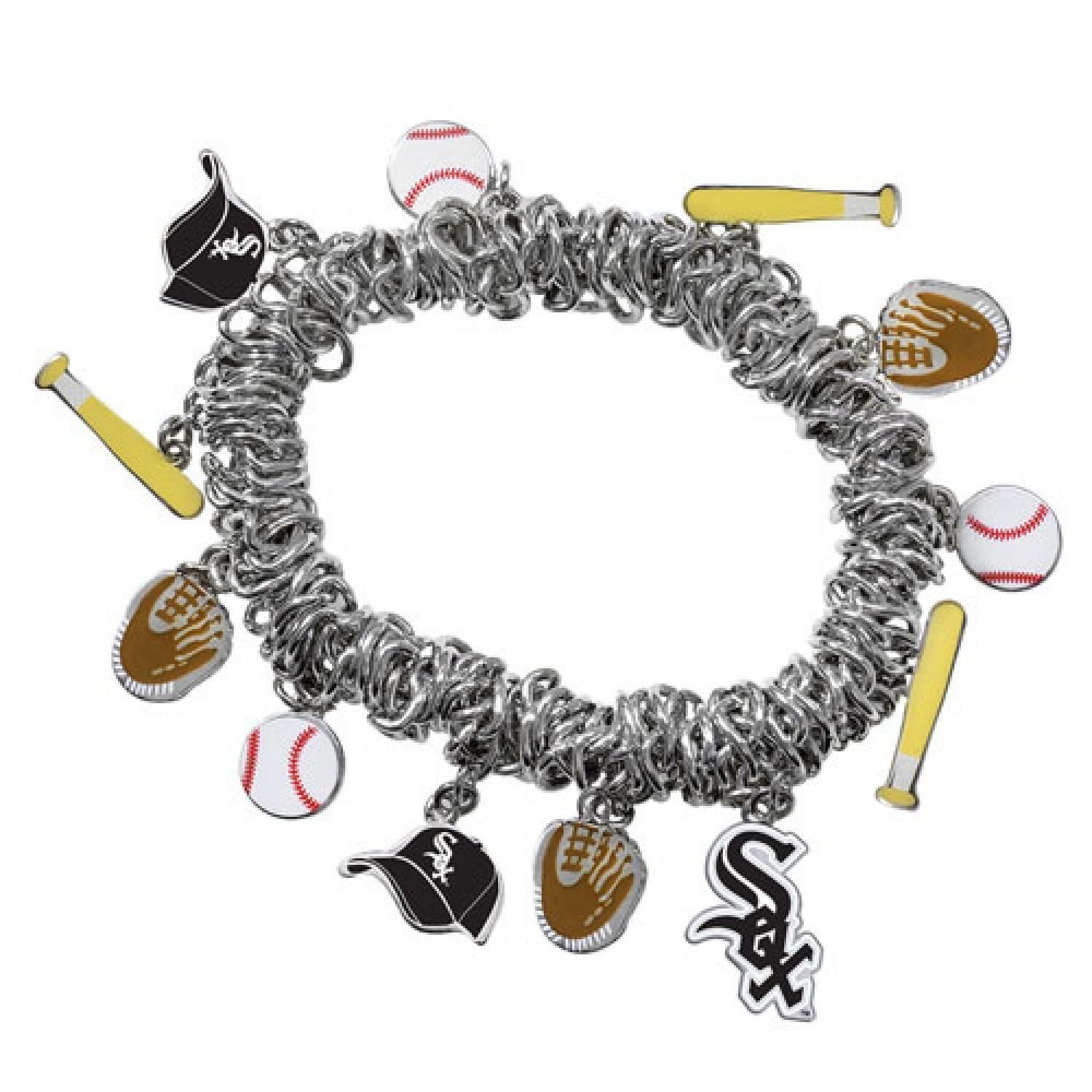 Game Time Offical MLB CHICAGO WHITE SOX Stretch Bracelet New
