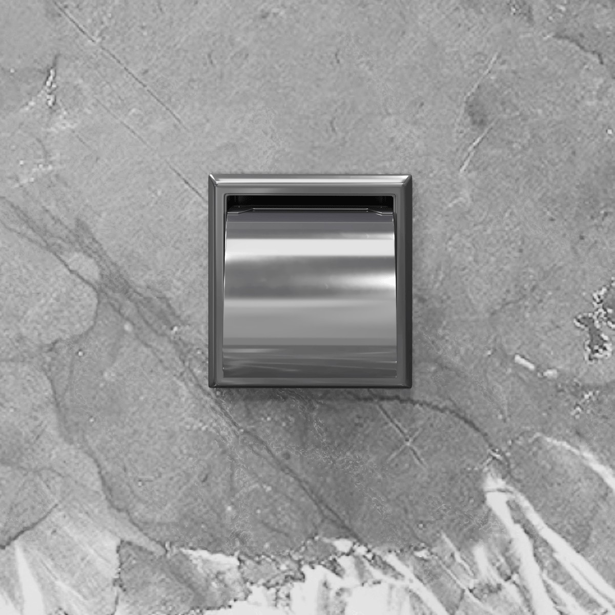 Wall Mount Toilet Paper Holder Chrome Finish Steel Paper Holder