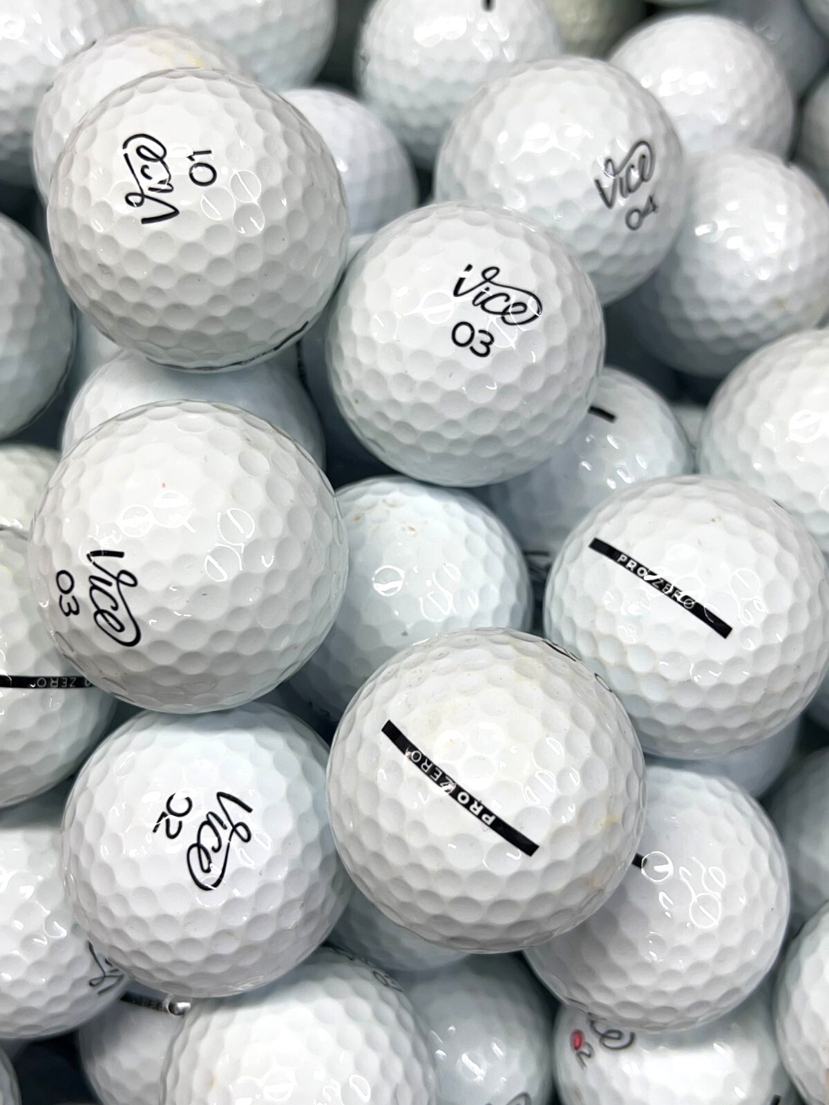 15 Near Mint AAAA Vice Pro Zero Used Golf Balls