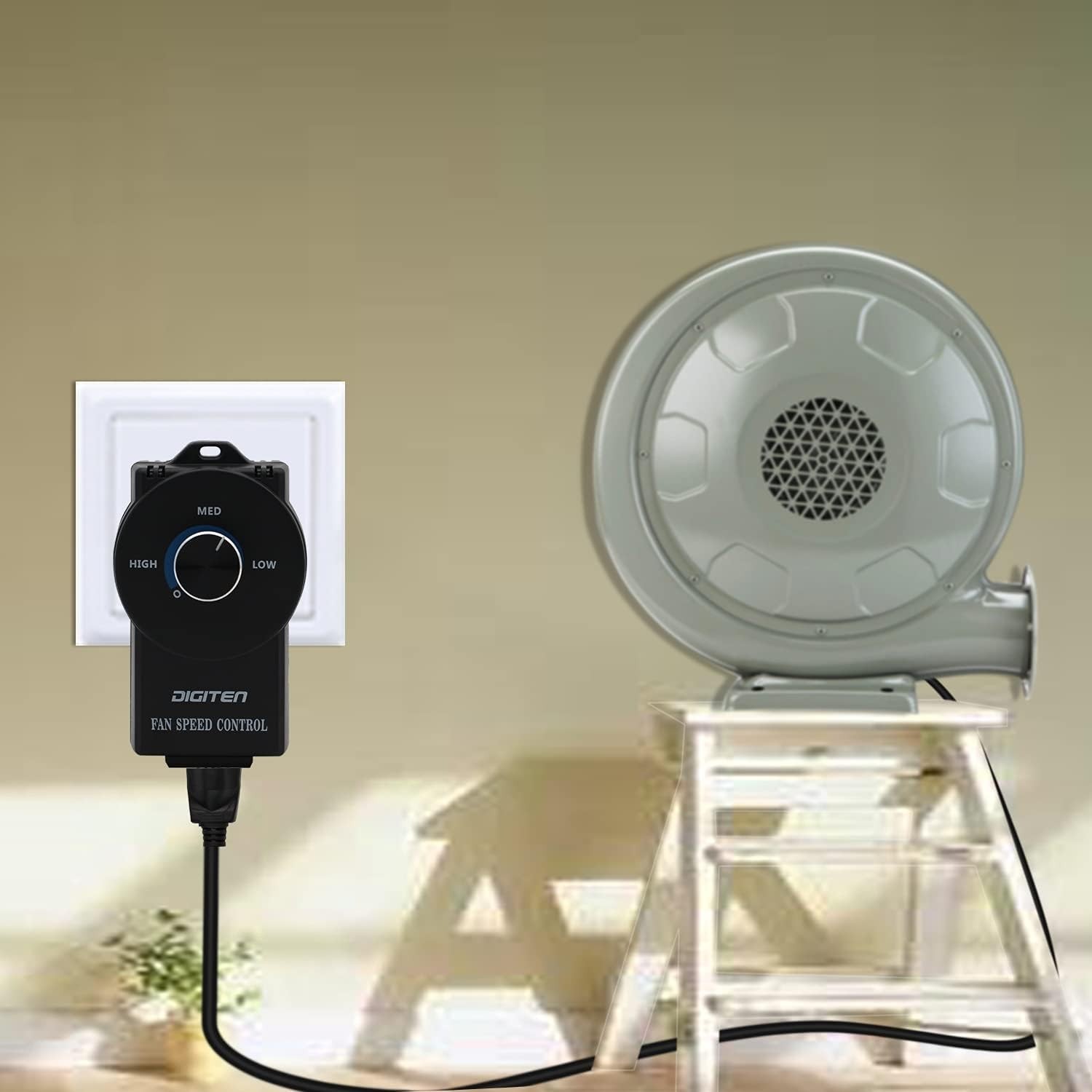 Variable Speed Controller - Energy Efficient Fan Speed Adjuster, 350W Capacity