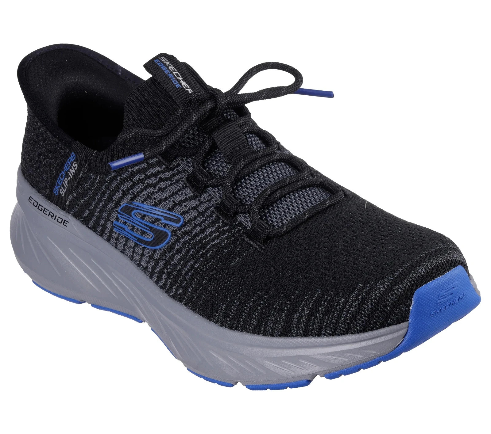 Slip Ins Skechers Shoes Black Blue Mens Hand Free Air Memory Foam Comfort 232932
