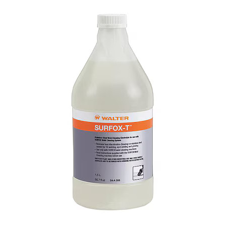 Walter 54A005 Weld Cleaning Electrolyte, 1.5 L, Bottle