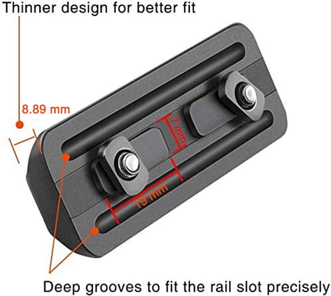 Compact M-Rail Bipod Adapter with Aluminum Build and User-Friendly Installation