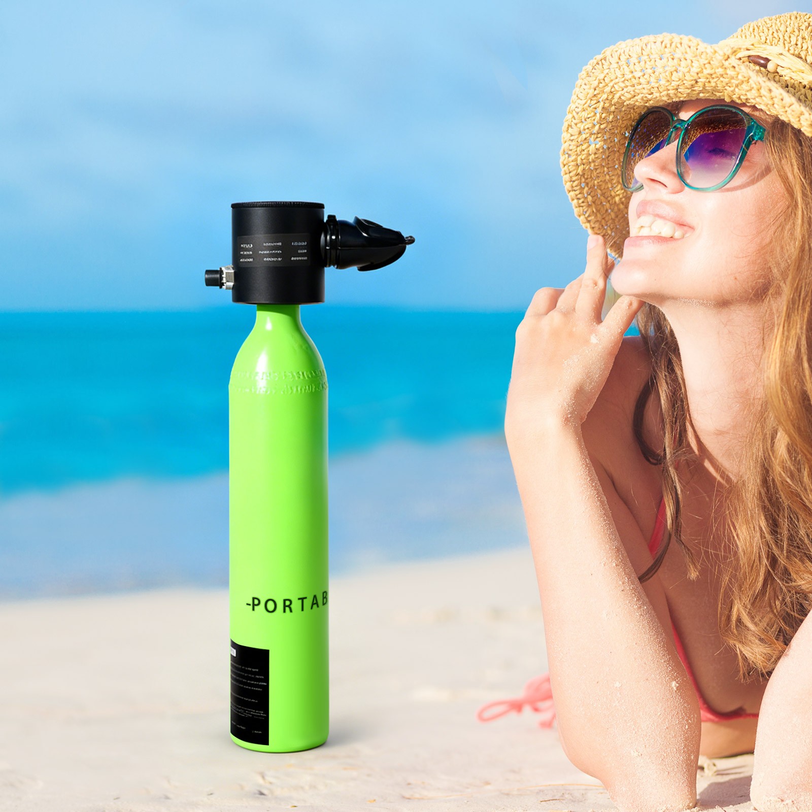 0.5L Mini Scuba Tank Underwater Diving Tank Kit Lung Tank for Diving Entertainme