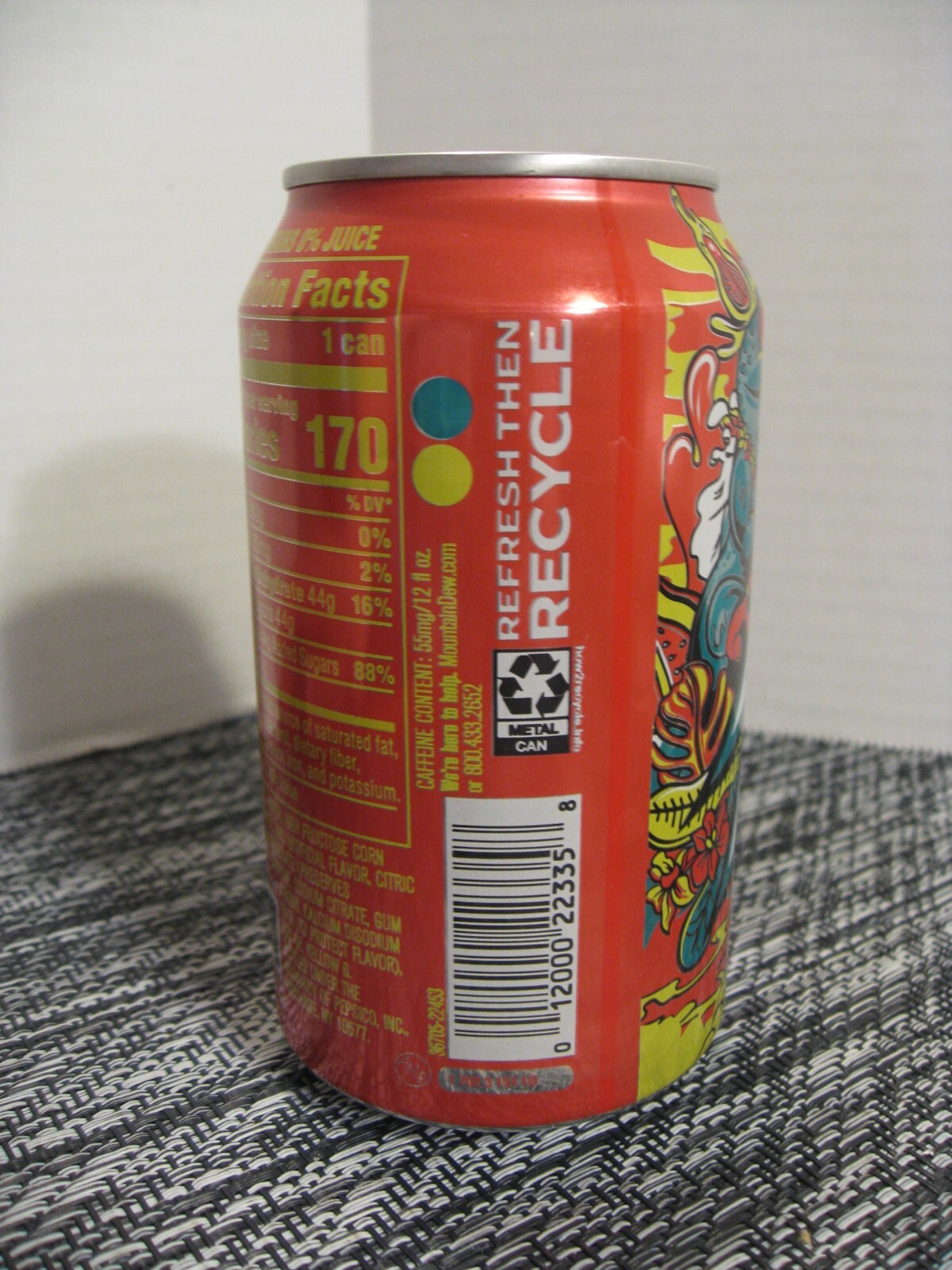 Mountain Dew Empty Can - Baja Caribbean Splash - Limited Edition - 2023
