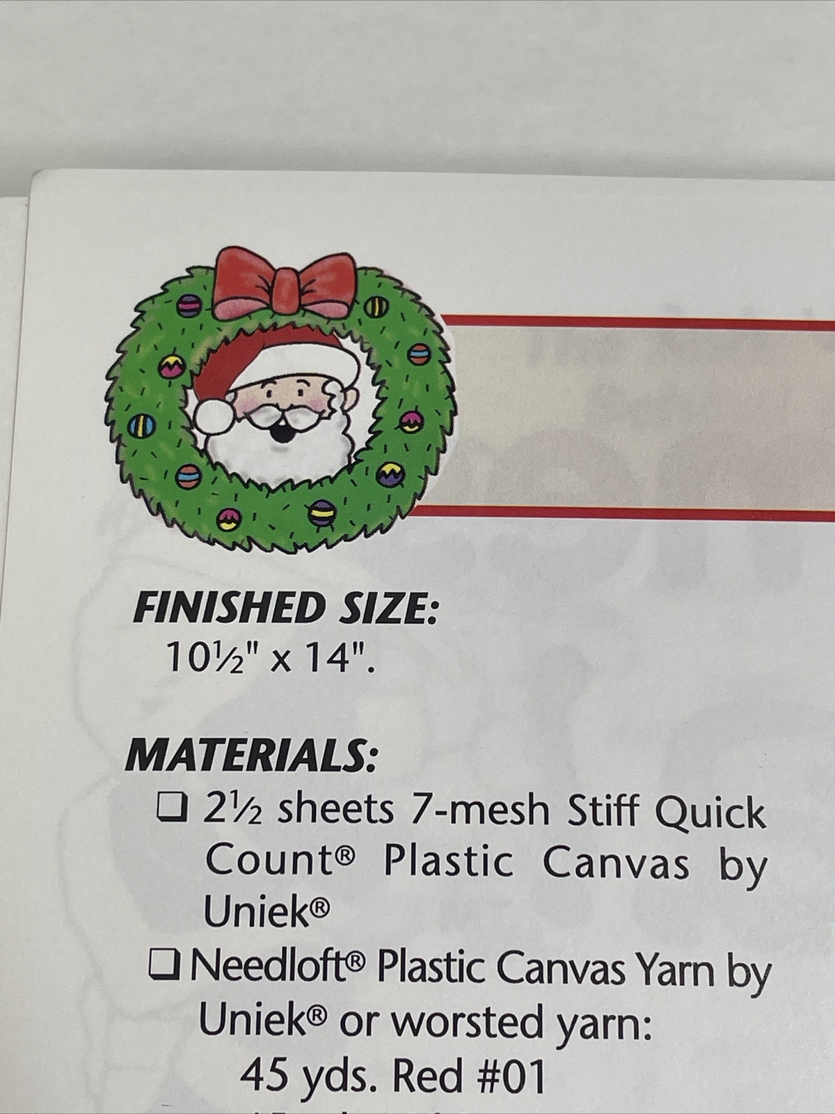 Annie's Attic Here Comes Santa 6 Designs Plastic Canvas Pattern