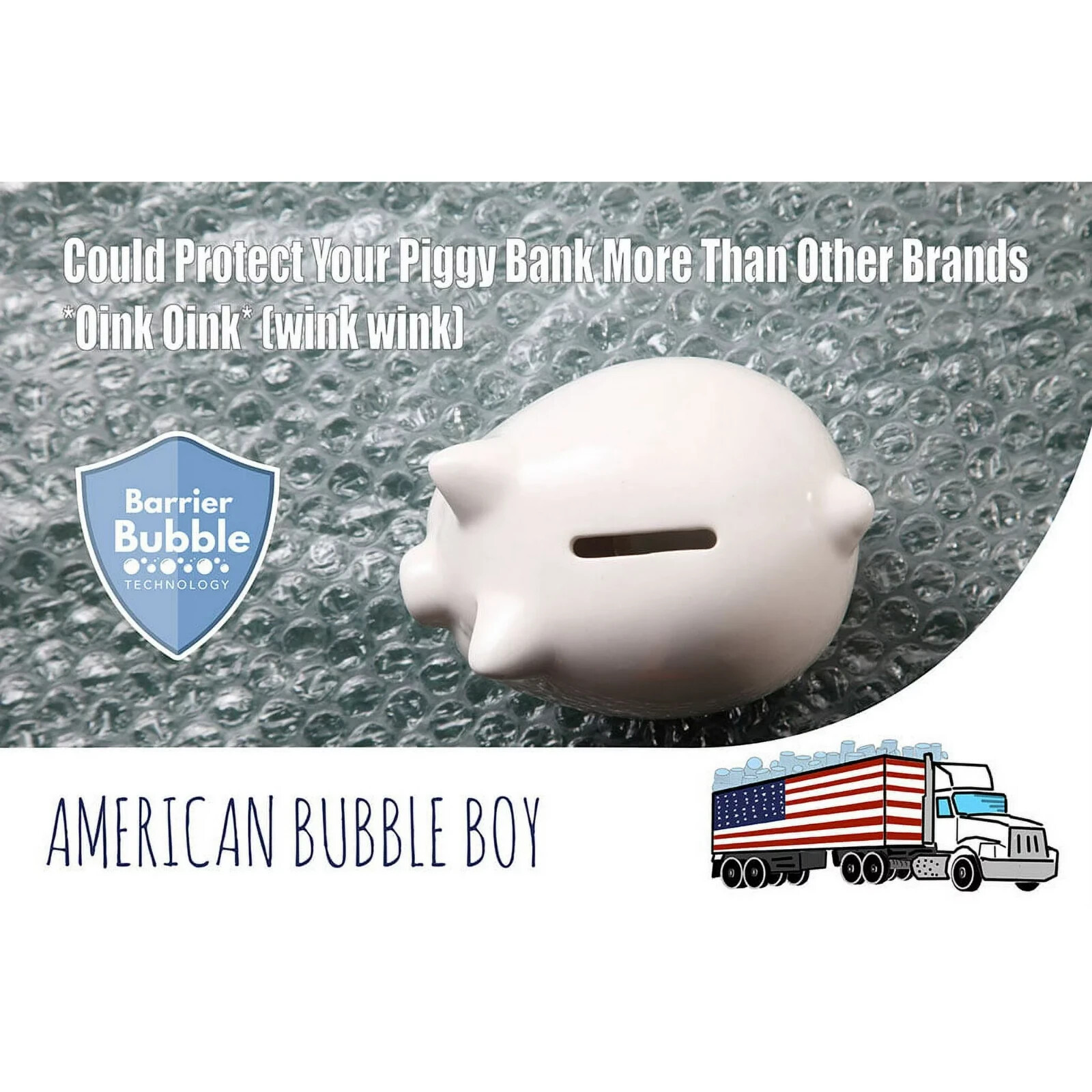 Official Sealed Air Bubble Wrap - American Bubble Boy 100' Medium 5/16"