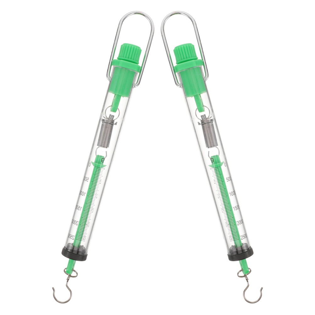 2 Pcs Mechanical Spring Scale Force Dynamometer Science Instruments