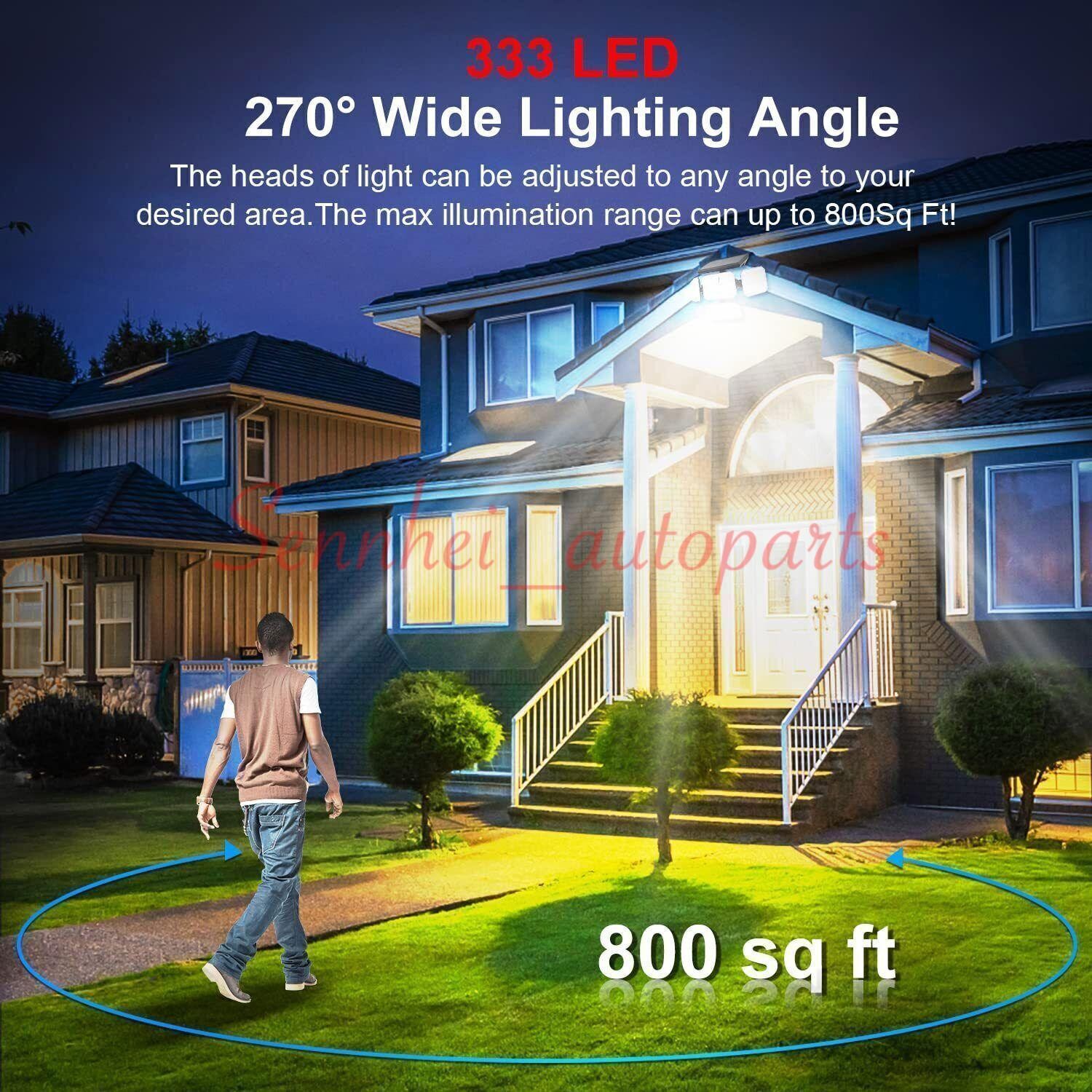 3000LM 333 LED Solar Lights Outdoor Waterproof Motion Sensor Security Wall Lamp