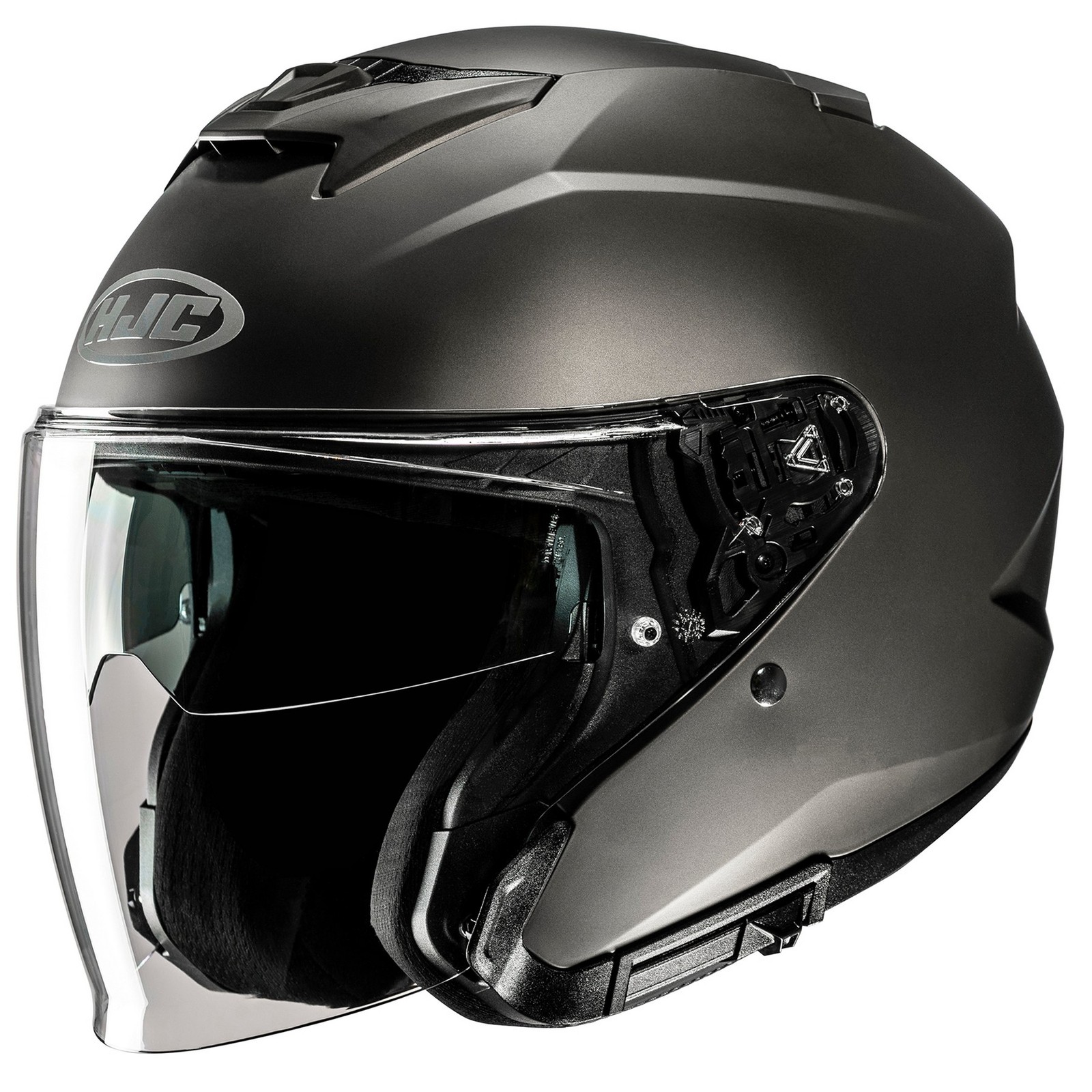 HJC i31 Open Face Motorcycle Helmet Semi-Flat Titanium