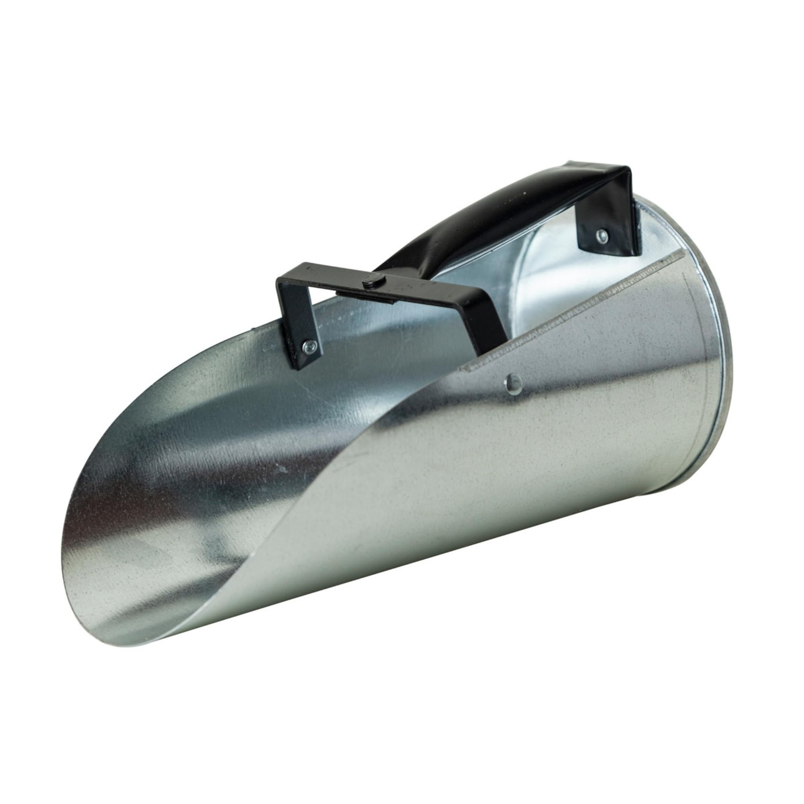 Galvanized Livestock Feed Scoop, 2qt Capacity - Metal Grain & Scoop with Encl...