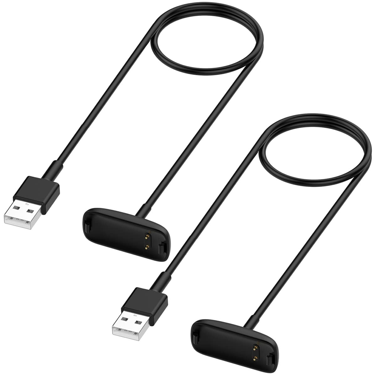2 Pack Charger for Fitbit Inspire 3 Replacement USB Charging Cable 3.3ft Cord