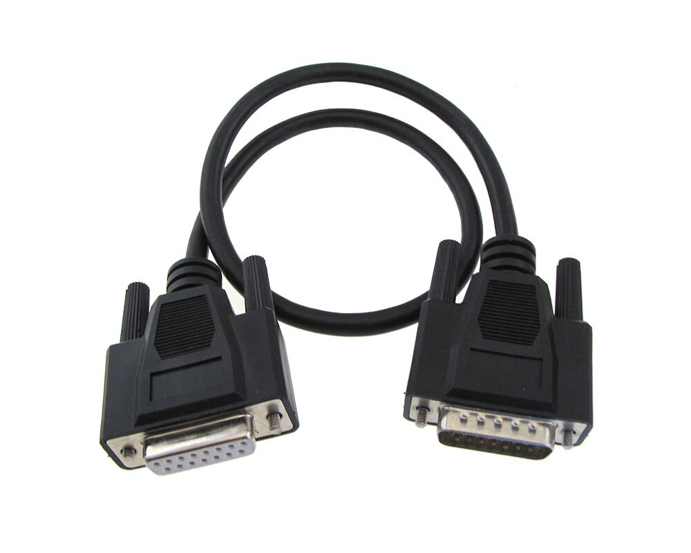 DB15 2 Rows Male to Female  I/O Signal Connection Cable 0.5m