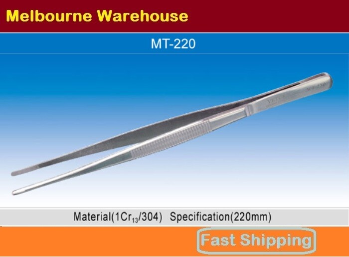 Vetus Professional Surgical Medical Tweezers Stainless Steel Round Tip MT-220 AU