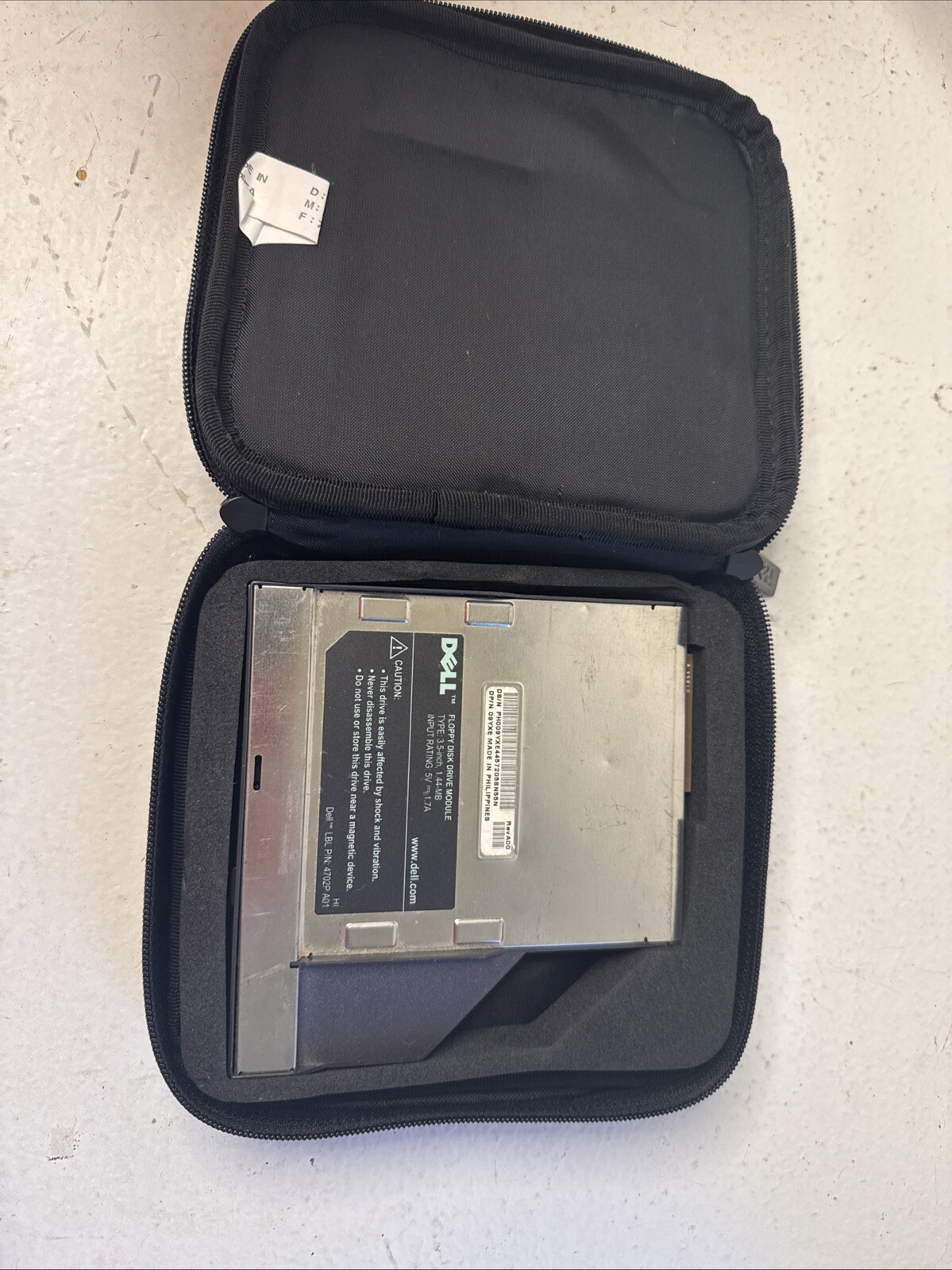 Dell Floppy Disk Module 4702P A01 for CD-DVD Laptop Drive Bay With Case