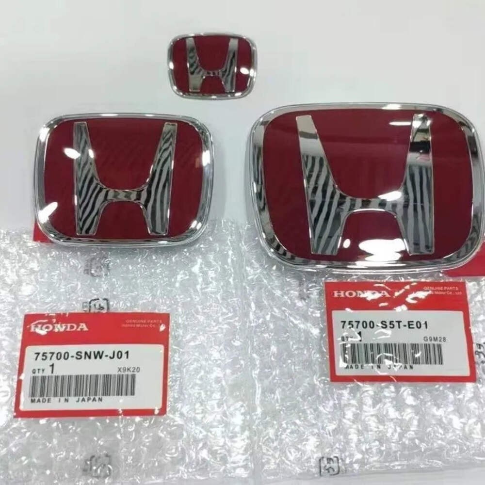 1pcs 3D H Custom Badge Decal for Honda Civic VEZEL CRV City Accord Fit Odyssey C