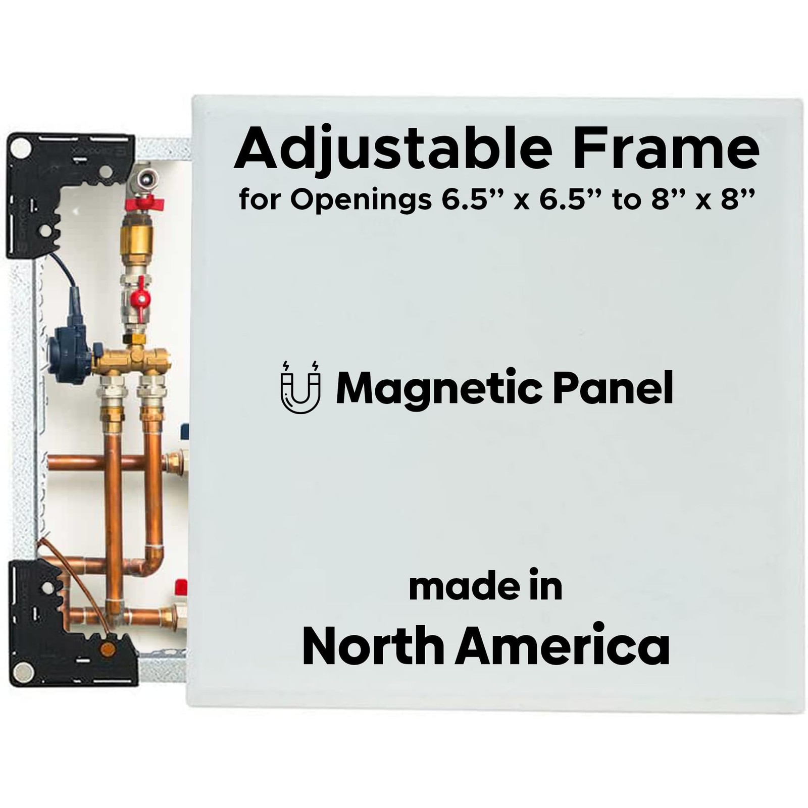 Best 6.5” x 8” Magnetic Wall Access Panel with Adjustable Frame, Flexipro Flu...