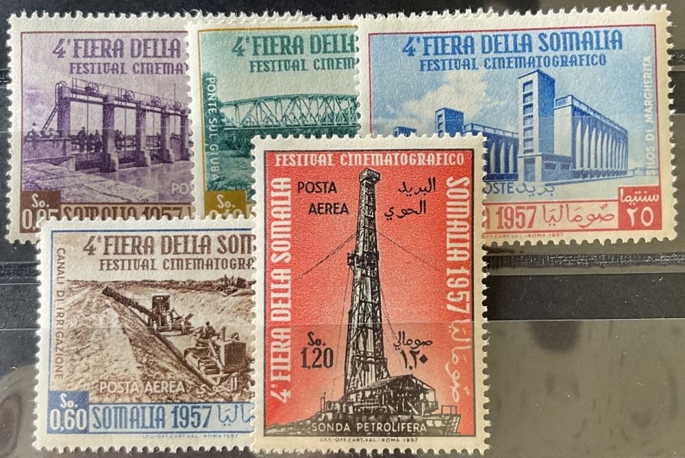 ITALIAN SOMALIA 1957 331-335 ** MINT IMMACULATE SET (06998