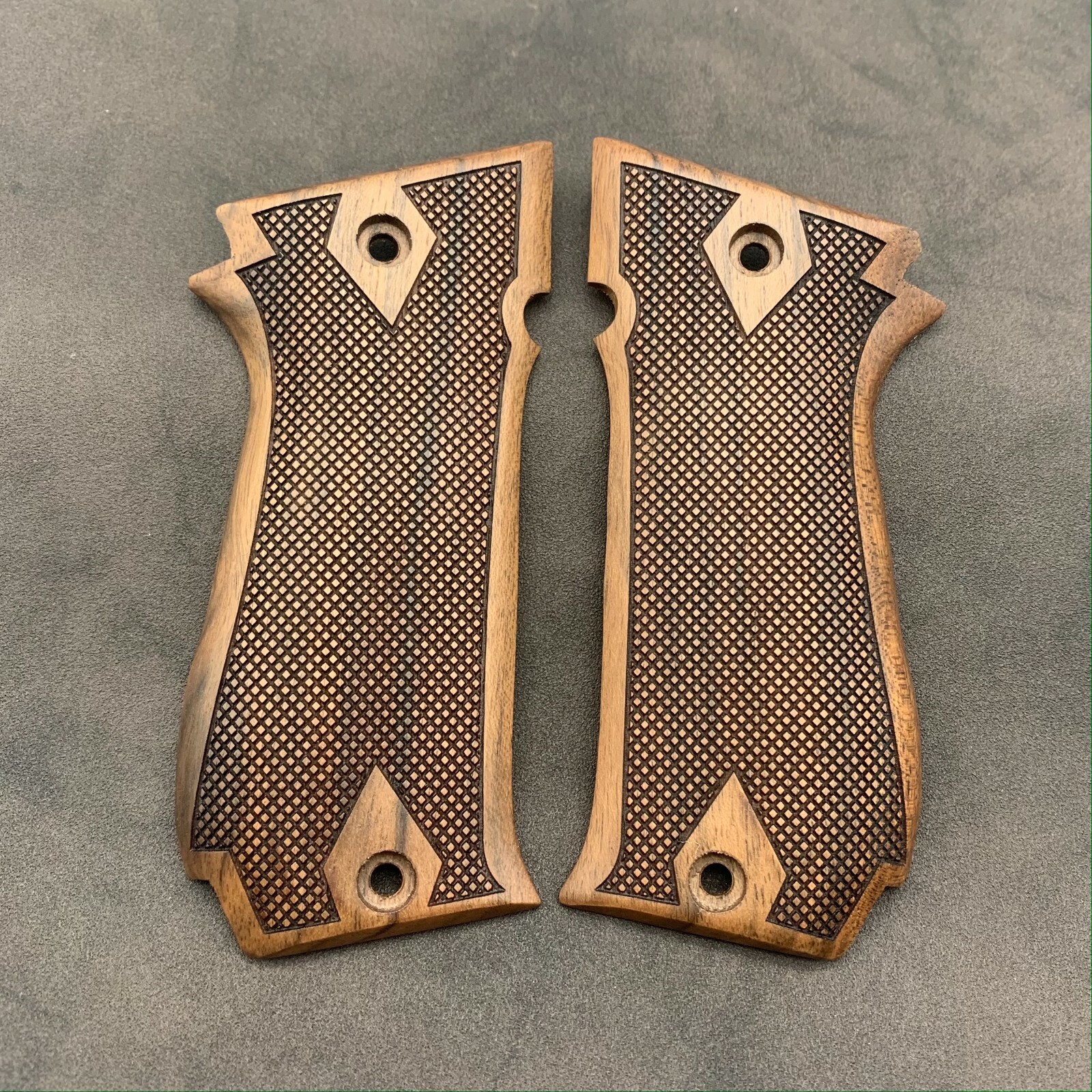 Sar Arms K2 45 Turkish Walnut Wood Grips. Sar K2 45 Grips. Checkered. Handmade.