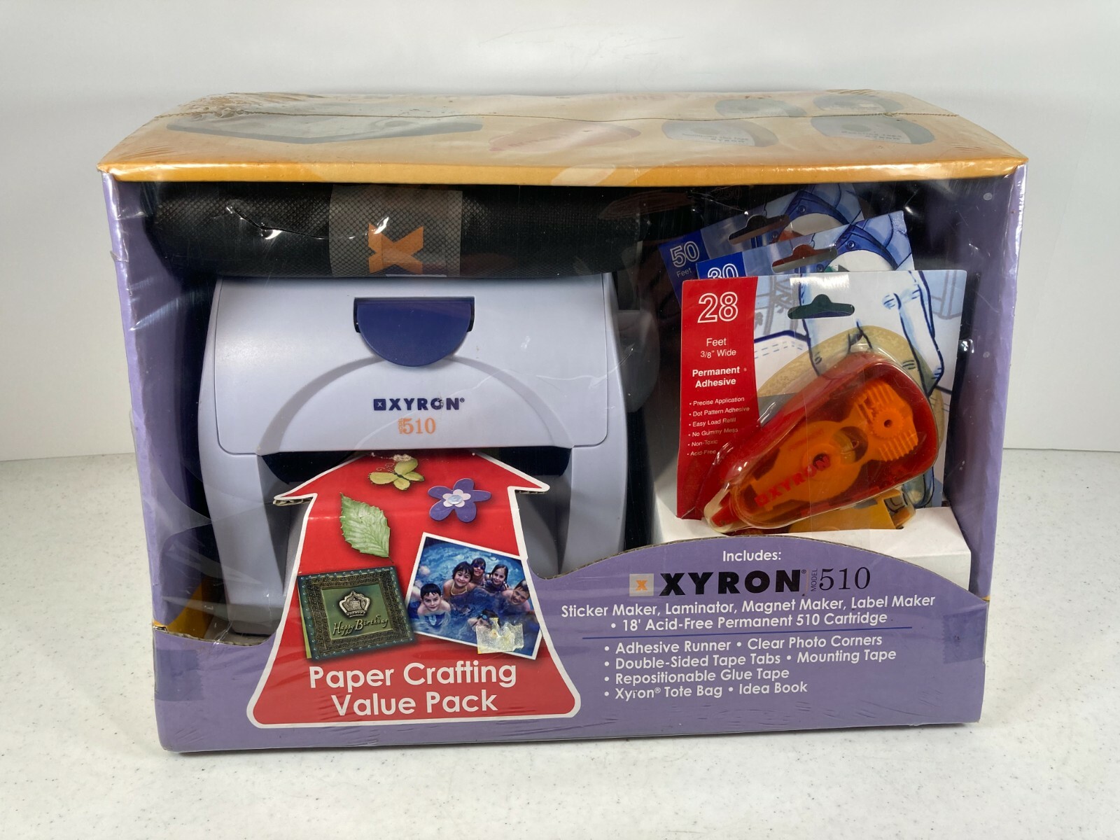 Xyron 510 Paper Crafing Value Pack Sticker Magnet Label Maker Laminator