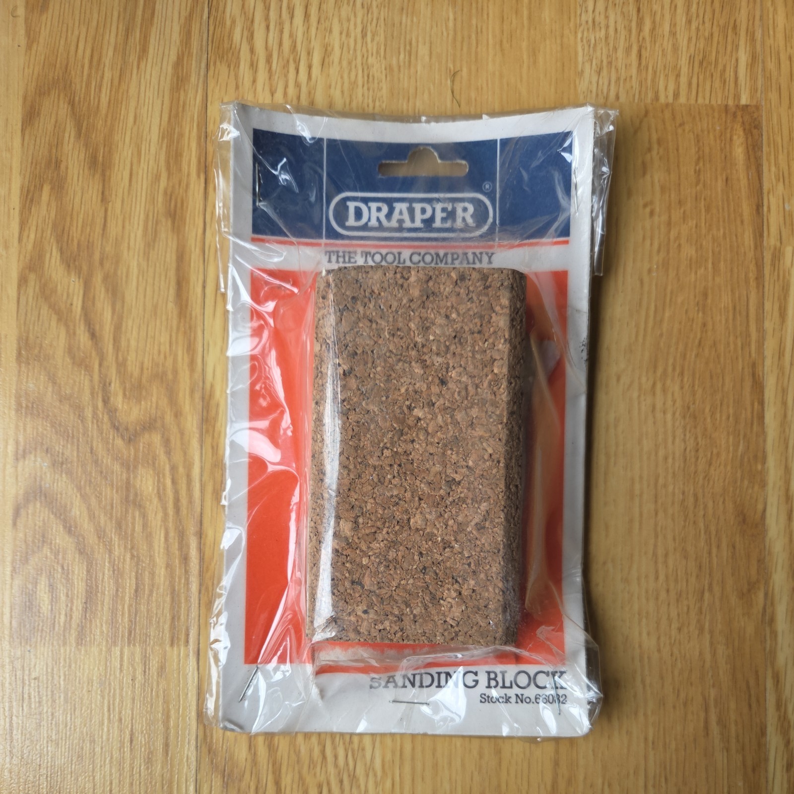 Draper 66082 Dense Ergonomic Compressed Cork Sanding Block - 110 x 65 x 30 mm