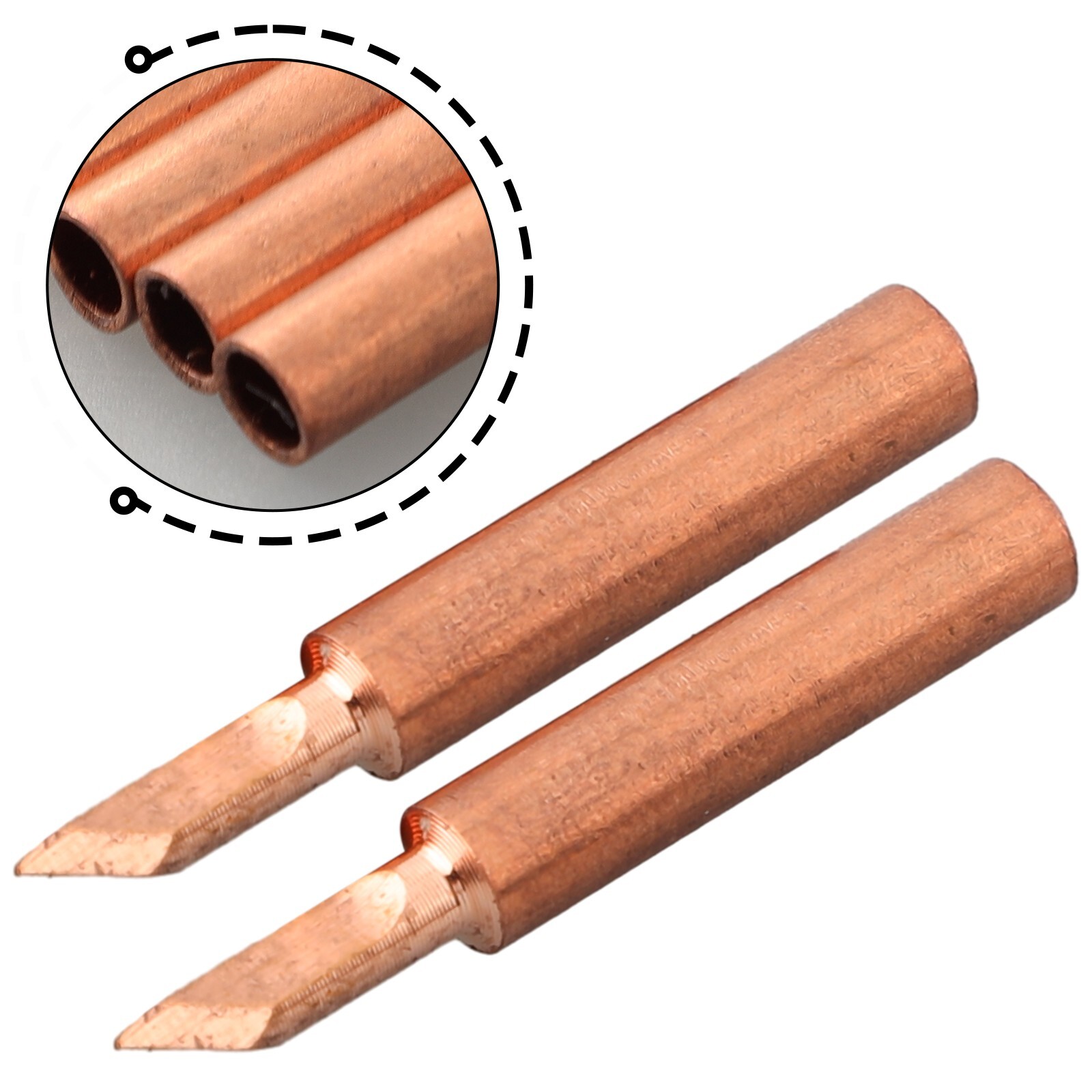 10pc 900M-T-SK Pure Copper Soldering Iron Tip Set Lead-Welding Solder Tip Tools