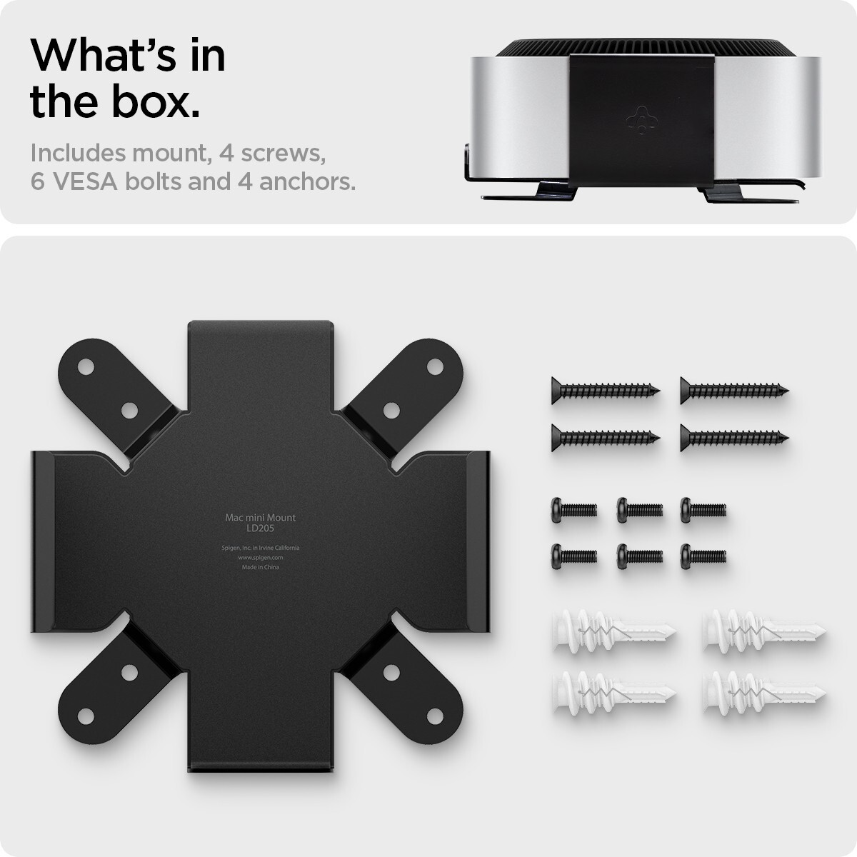 For Mac Mini M4 | Spigen Mac Mini Mount | LD205