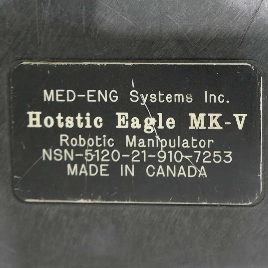 Med-Eng Systems Hotstic Eagle MK-V Robotic Manipulator for EOD Removal in Case