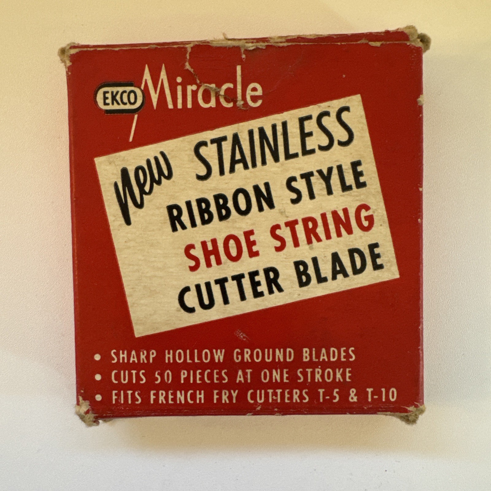 VTG  EKCO T-11 50 Section Blade Stainless Ribbon Shoe String French Fry Cutter