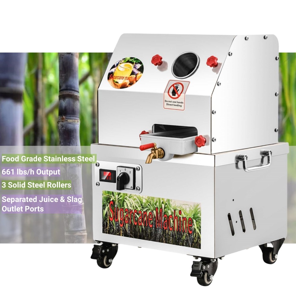 Commercial Sugar Cane Juicer Juicing Machine Press Machine Celery 661LB/H 110V