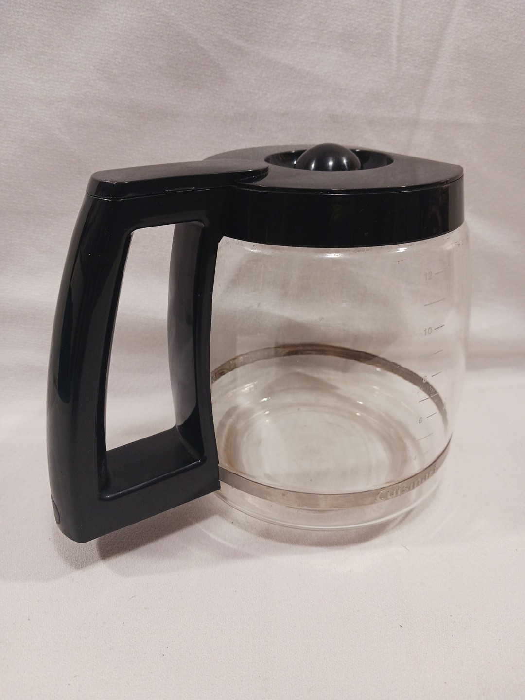 Cuisinart Model DCC-1200 Replacement 12-Cup Coffee Carafe Glass Pot Black