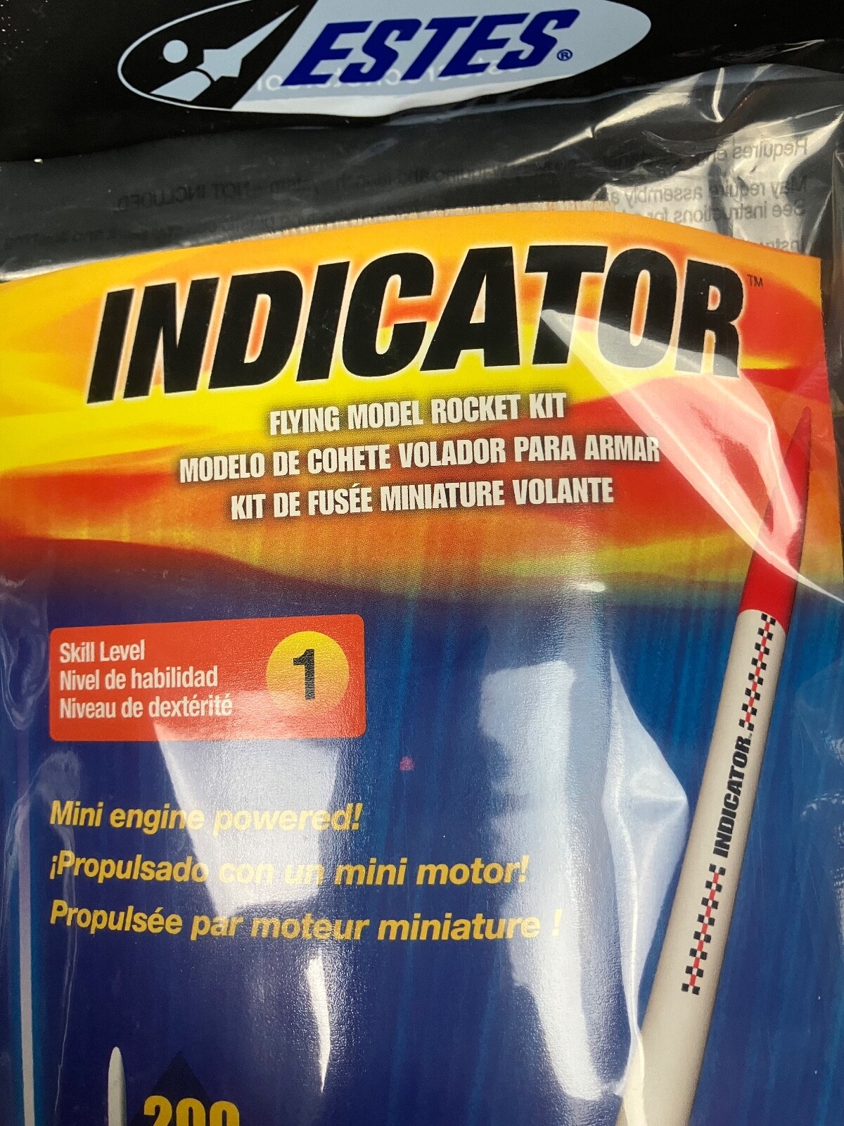 3 Estes Flying Model Rocket Kits: Indicator, Hex-3, Mini-Honest John