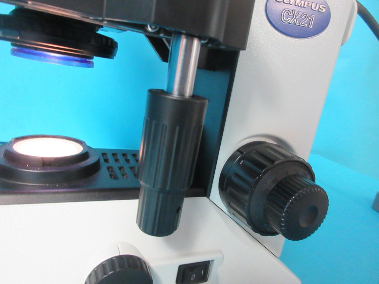 OLYMPUS CX21 BINOCULAR MICROSCOPE PLAN 4X/10X/40X/100X OBJECTIVES 10X EYEPIECES