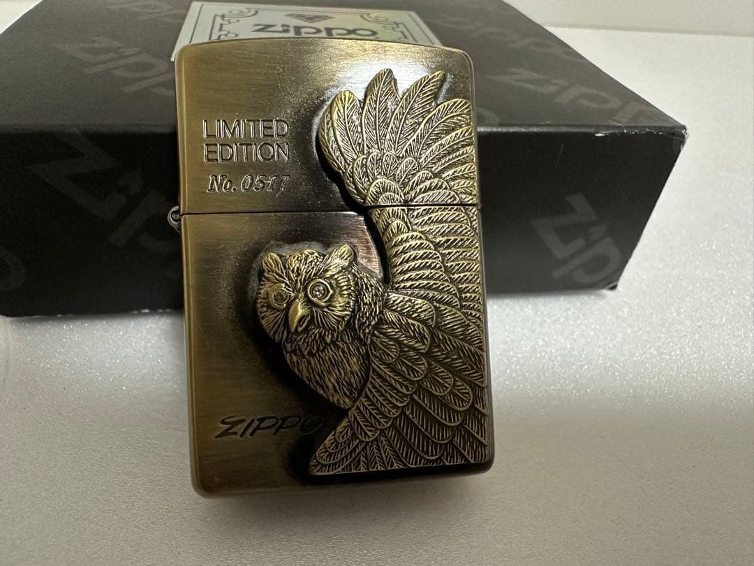 Zippo Owl Design Limited Edition 2000 Pieces from Japan