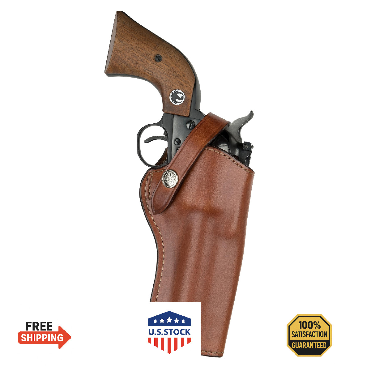 Bianchi 1L Lawman Holster Tan Size 02 Right Hand Single Action Revolver 10054