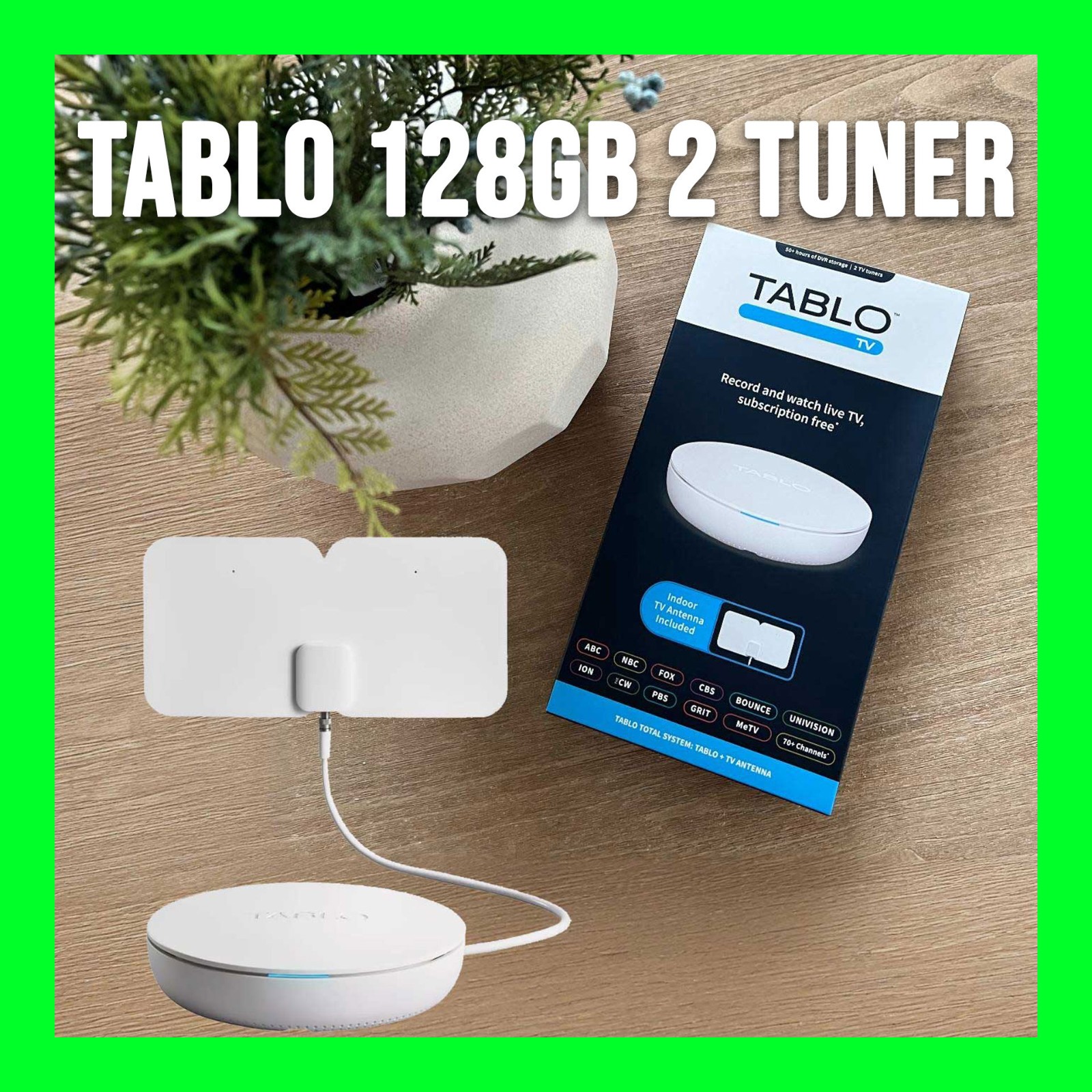 Tablo 4th Gen 2-Tuner 128GB DVR w/ Antenna — New Factory Sealed — Must Read Desc