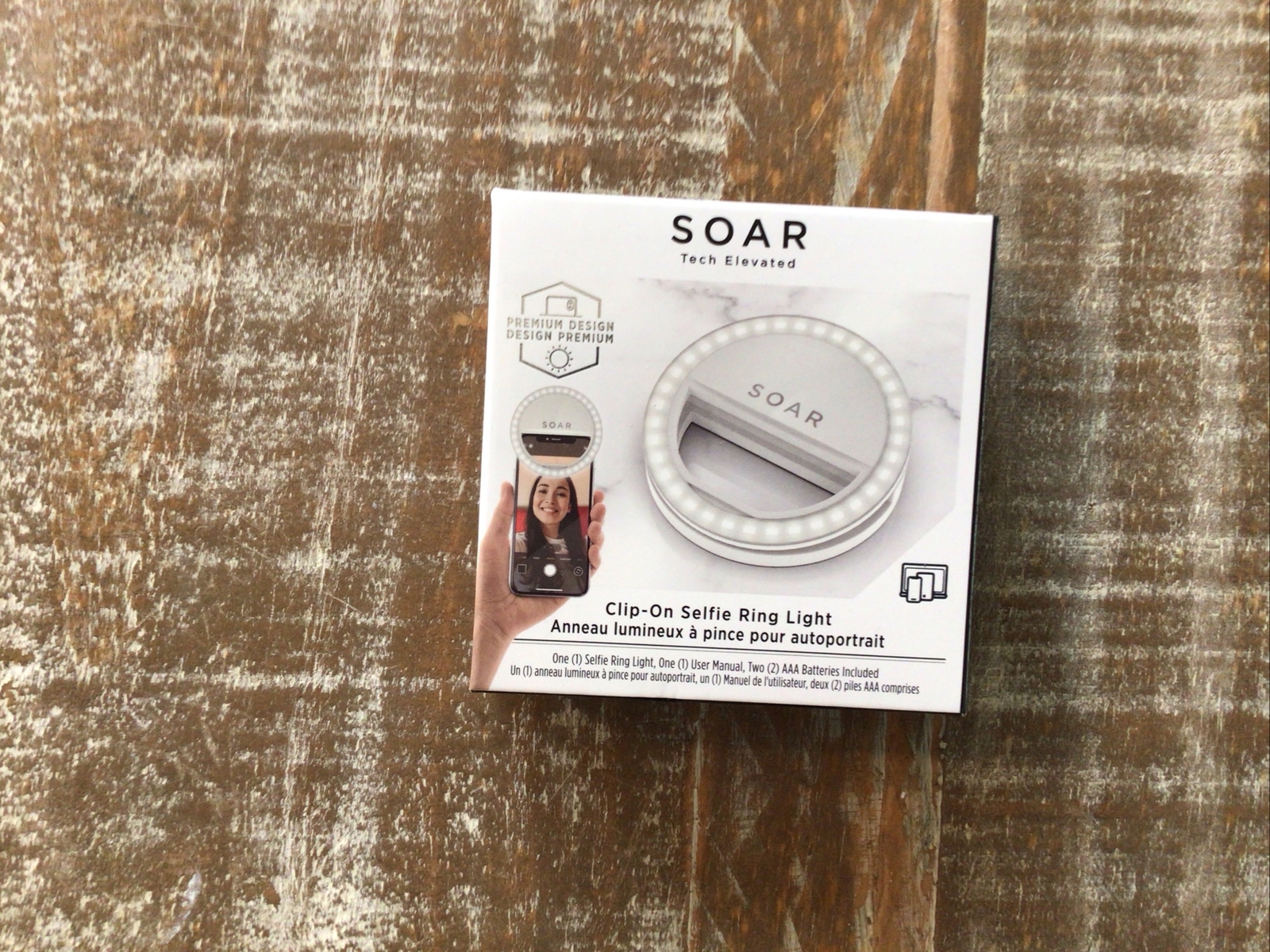 SOAR Tech Elevated Clip-On Selfie LED Ring Light NEW MSRP $29.99