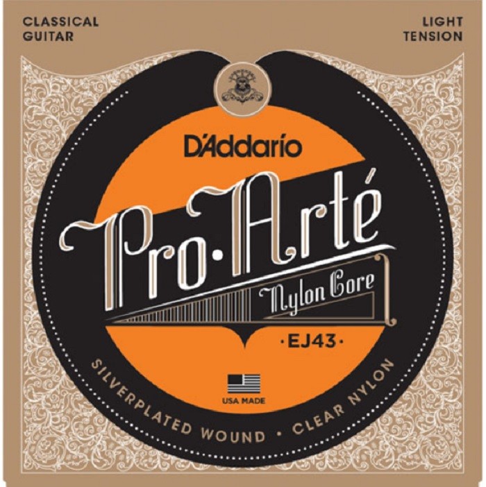 Pro-Arté EJ43 Nylon Classical Guitar Strings Light D'Addario