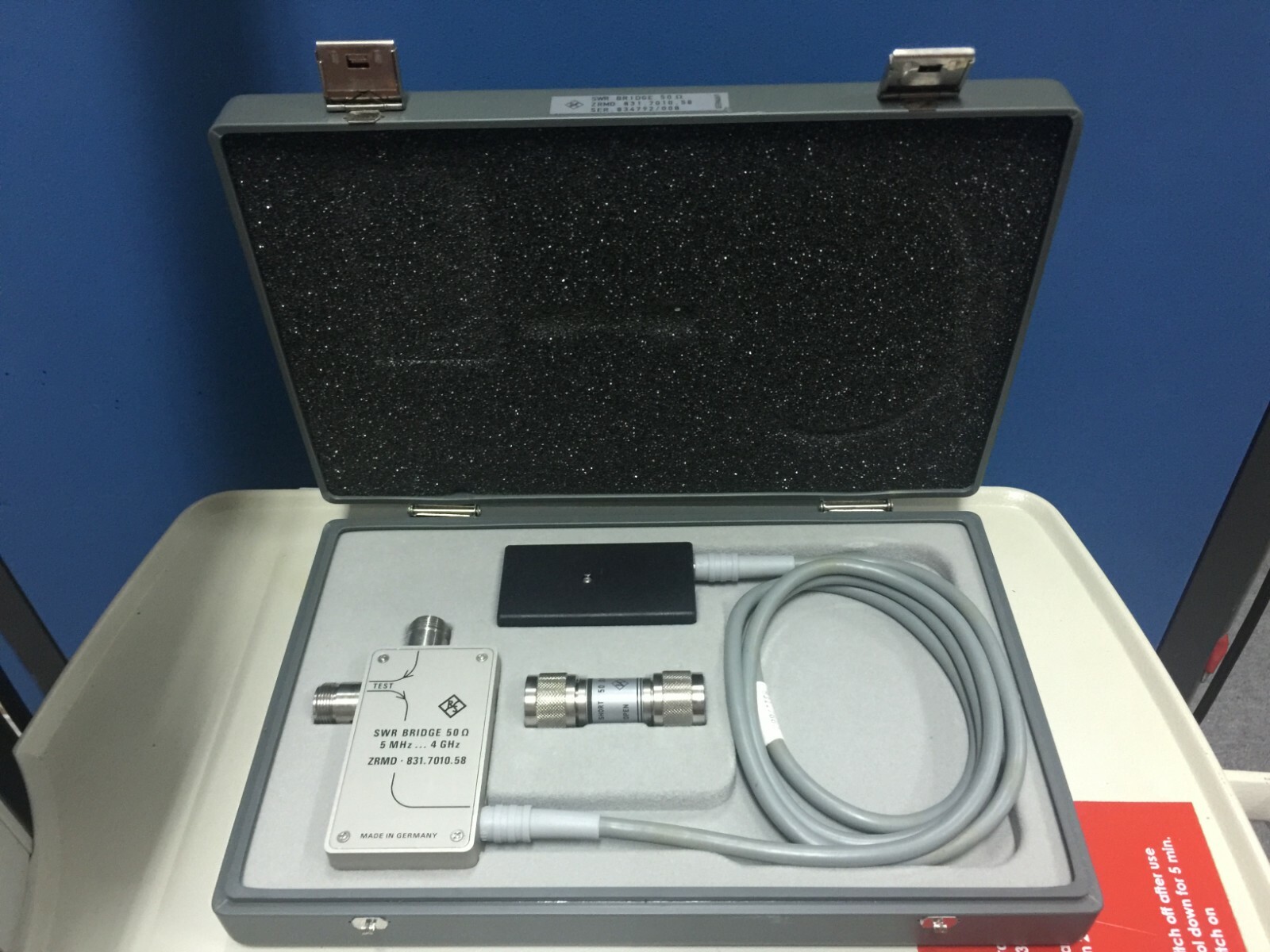 Rohde & Schwarz (R&S) ZRMD SWR Bridge, 5MHz-4GHz, 50 ohm, 831.7010.58
