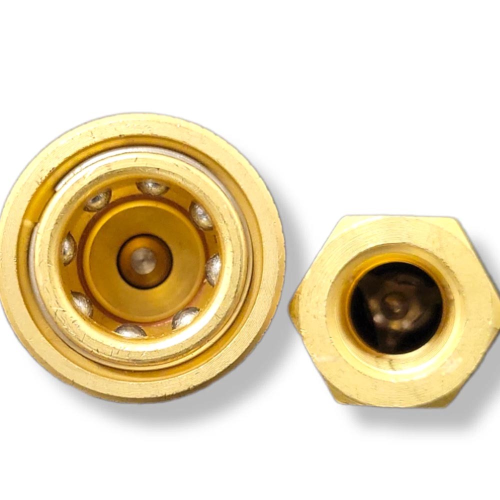 1/4" Brass Quick Disconnect Coupler Carpet Cleaning Extractor for Wand Hose 4PCS