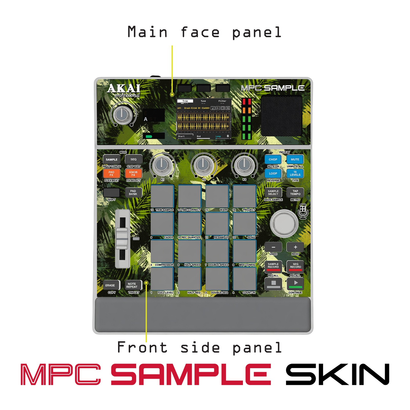 Akai MPC Sample Skin / Jungle Camo Beats