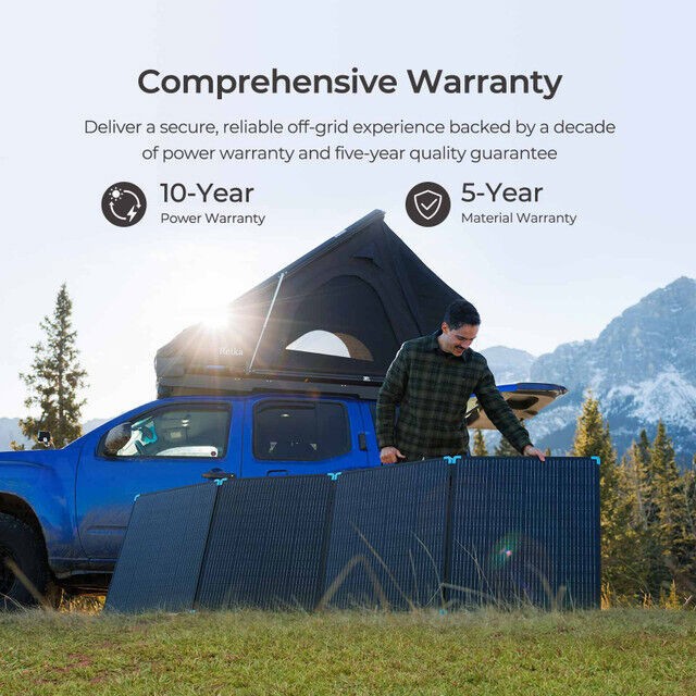Renogy 400W Foldable Solar Panel Lightweight IP67 For RV Camping Off-Grid