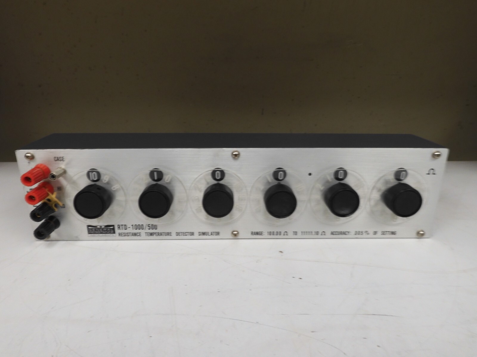 General Resistance Inst. RTD-1000/500 Resistance Temp. Detector Simulator - PM70