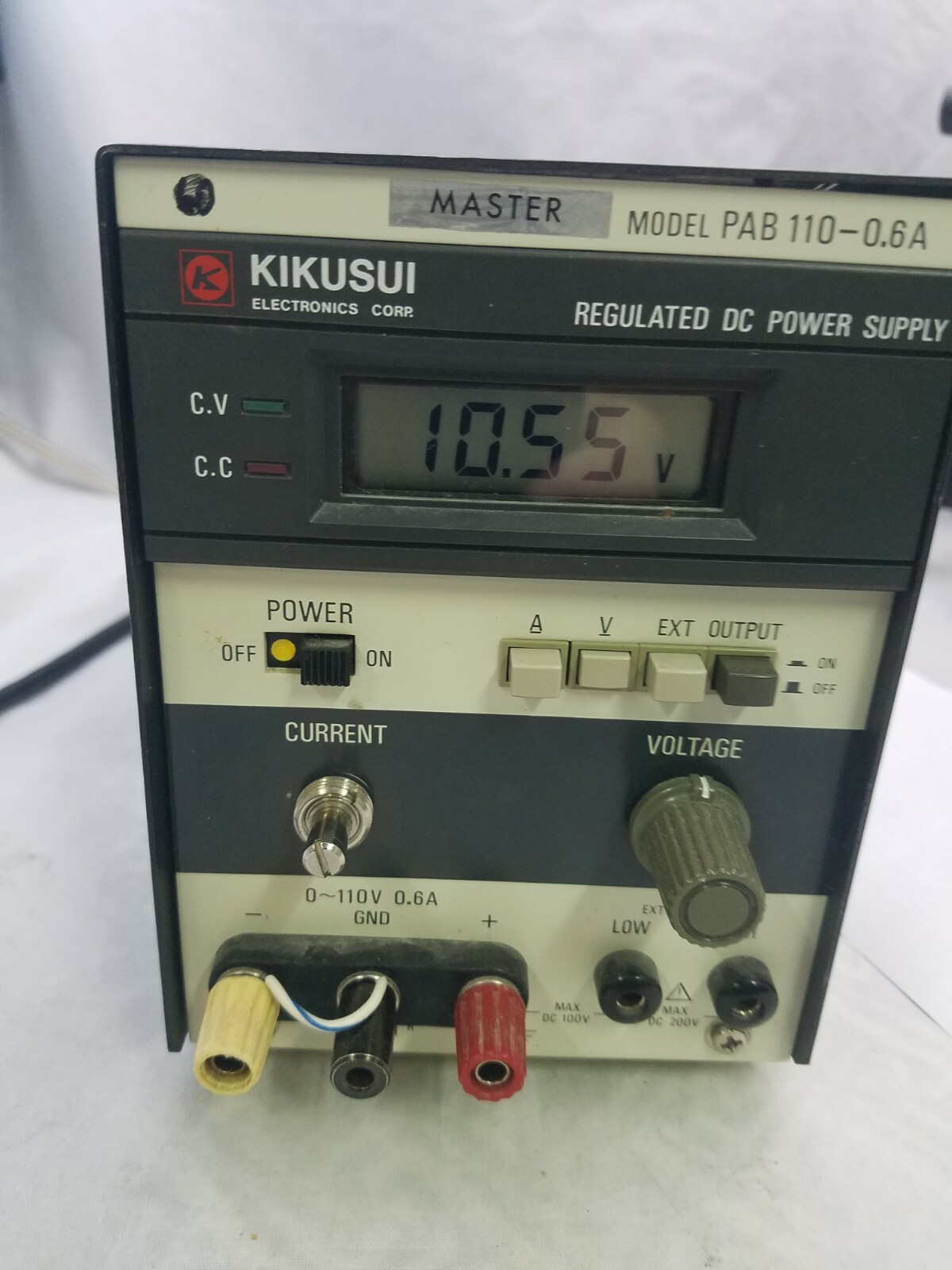 Kikusui PAB110-0.6 0-110 VOLT. TESTS GOOD !