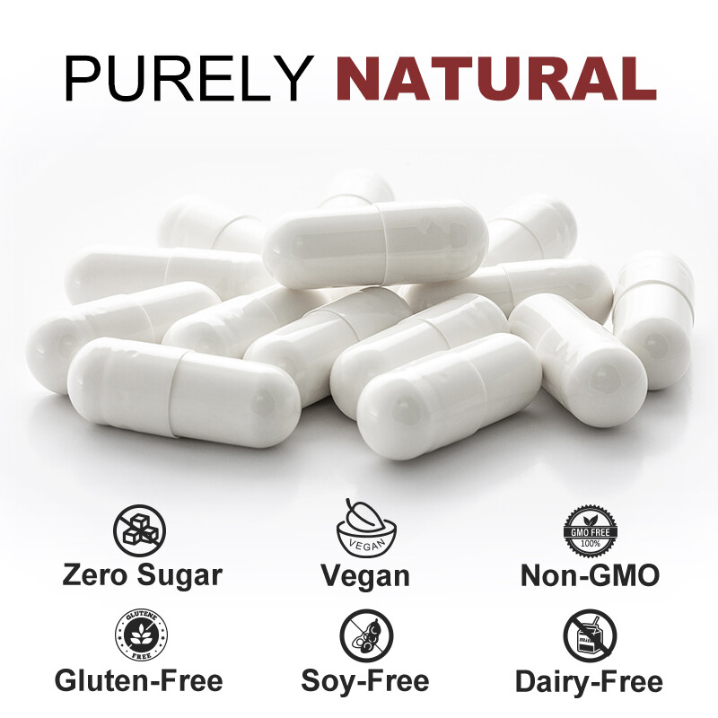 Red Korean Panax Ginseng 1600mg 60 Capsules - Energy/Endurance/Memory/Sex Drive
