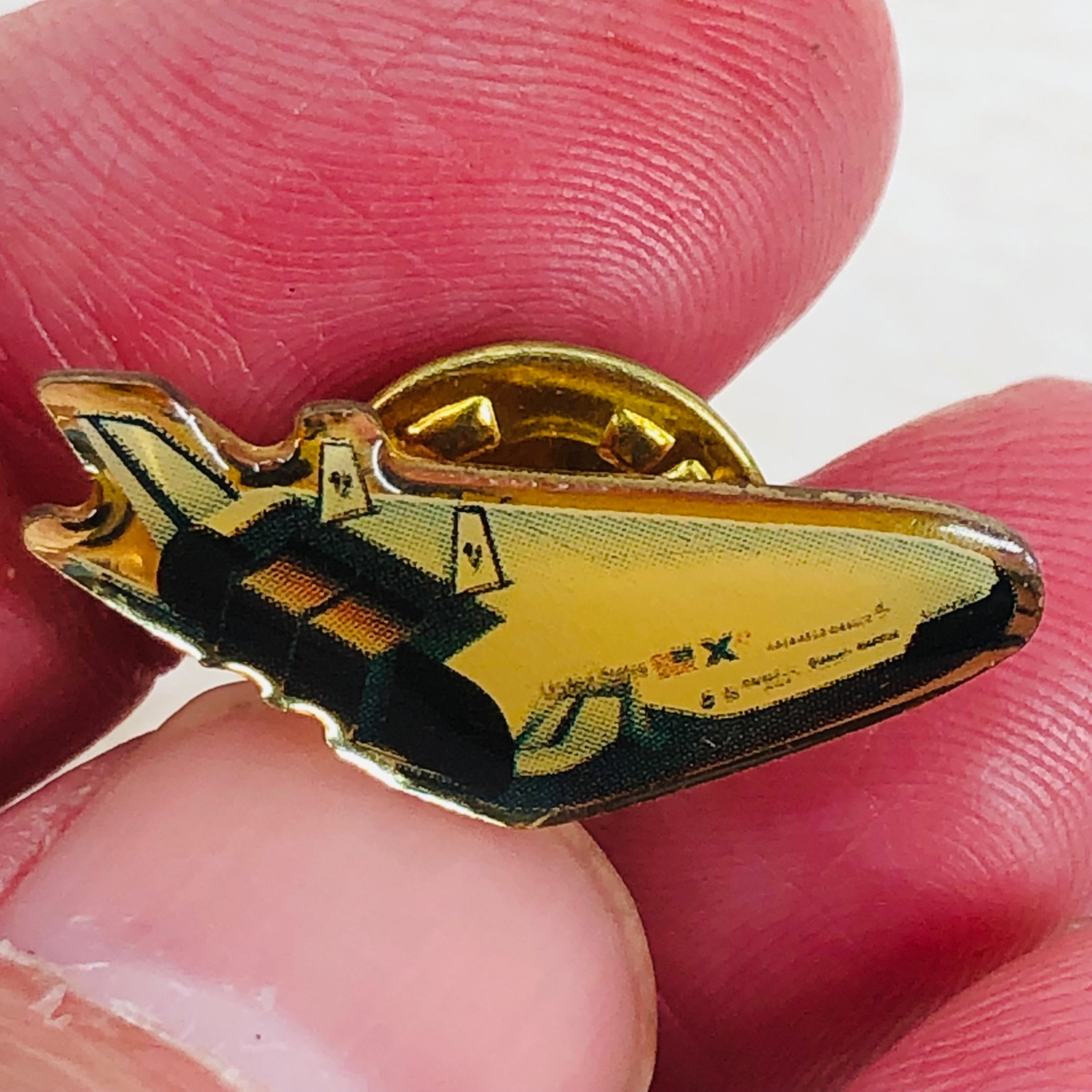 Vtg Lockheed Martin X-33 Space Shuttle Concept Small Enamel Lapel Pin